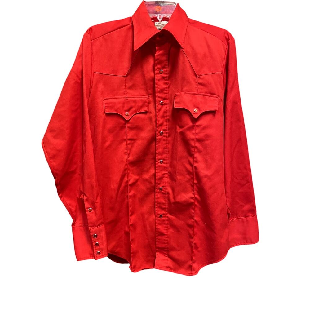 60's Vintage Men's Western Wear Shirt Medium 15-15.5 Made in USA